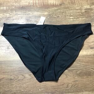 Aerie Bikini Bottom Size XXL Black Swim Classic Fit NWT